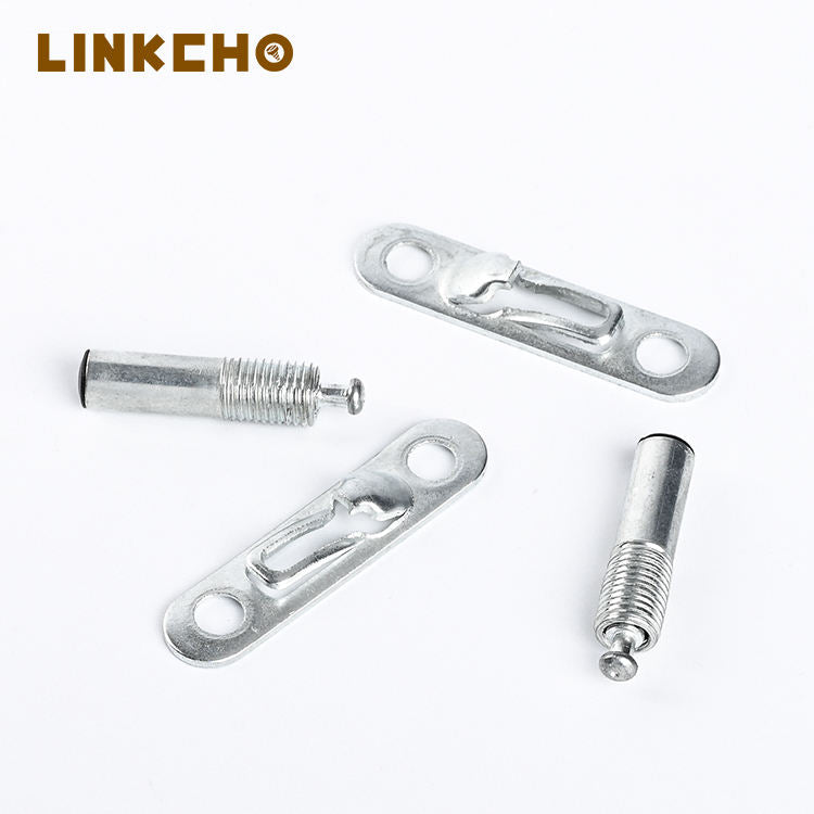 LINKCHO Cabinet Fastener Connectors Mini Fix Hidden Invisible Elastic Expansion Plastic Hardware Bolts 2-in-1 Shelf Bracket