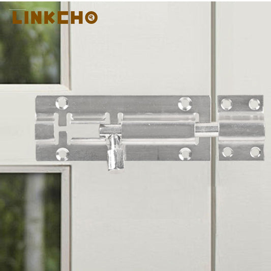LINKCHO Thickened Chinese-style Door Latch Stainless Steel Anti-theft Bolts for Bathroom Wooden Door & Window Bolts