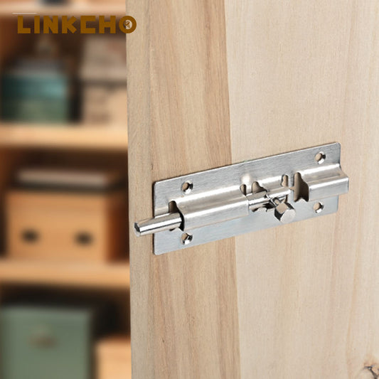LINKCHO Modern Security Door Latch 3-inch 4-inch 5-inch Stainless Steel Thickened Door Bolts for Hotel & Kitchen Use