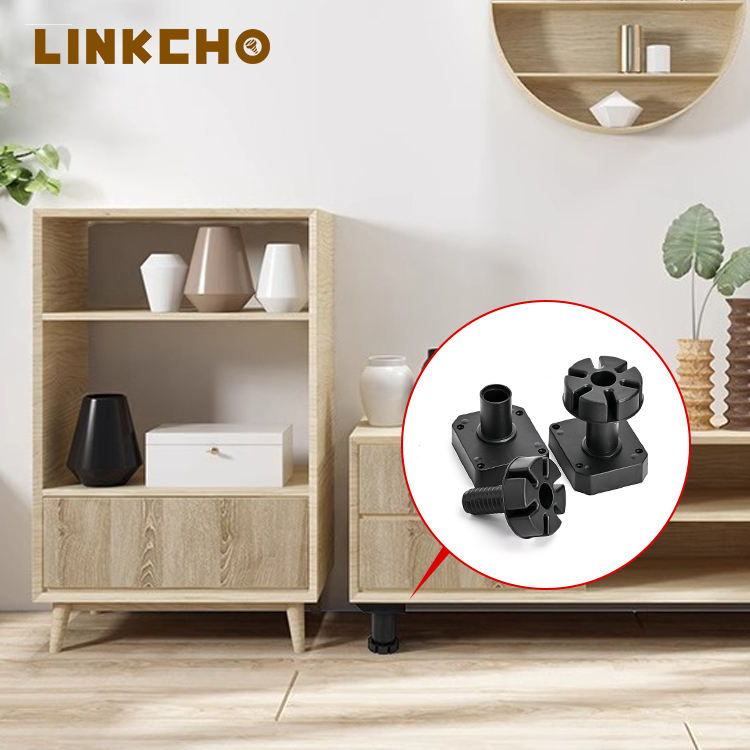 Adjustable Table Leg Support Plastic Heavy Duty Stable Anti-Slip Desk Foot Bracket Modern Living Room Bedroom Home Office