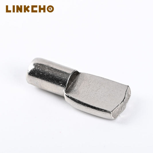 LINKCHO Nickel Plated Waterproof Durable Flat Spoon Shape 5mm Kitchen Cabinet Shelf Support Kit Shelf Pins Pegs Holder Furniture