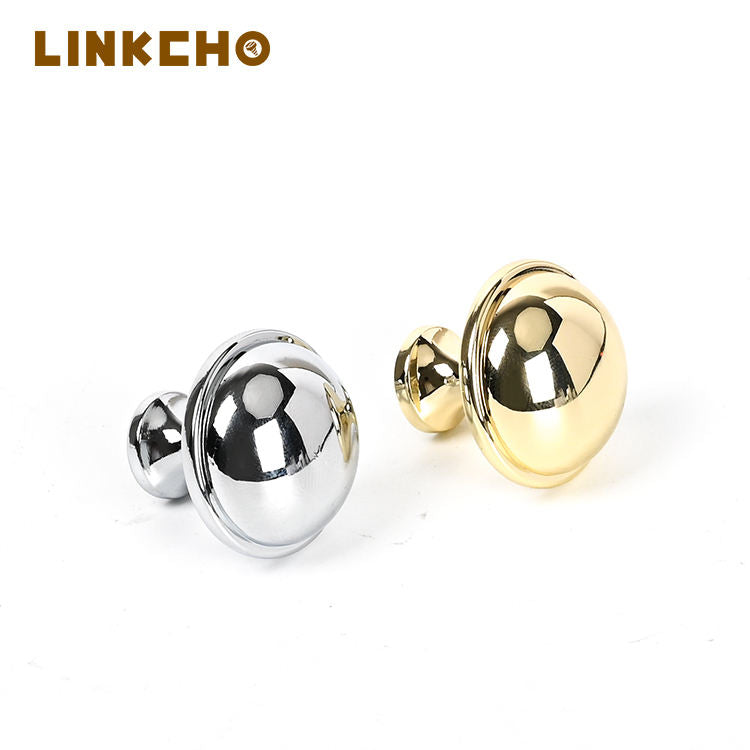 LINKCHO Mushroom-shaped Door Handles Simple Drawer Handles Round Furniture Handles Zinc Alloy Single-hole Handles