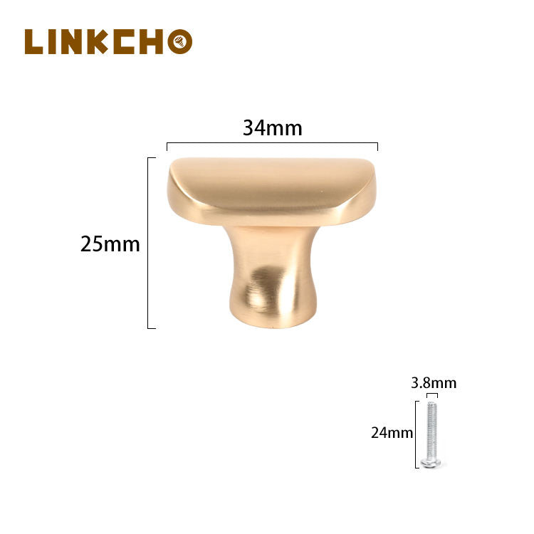 LINKCHO Retro Single-hole Cabinet Door Handles for Wardrobe Dresser Drawer-Solid Zinc Alloy Durable Antirust Kitchen Bedroom Use