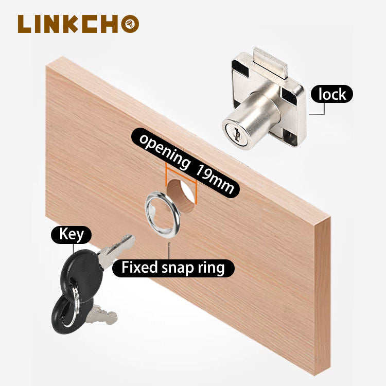 LINKCHO Wholesale Low Price Cabinet Lock Office Desk Drawer Locks Locks for Cabinet Home Furniture Drawer Camel Lock