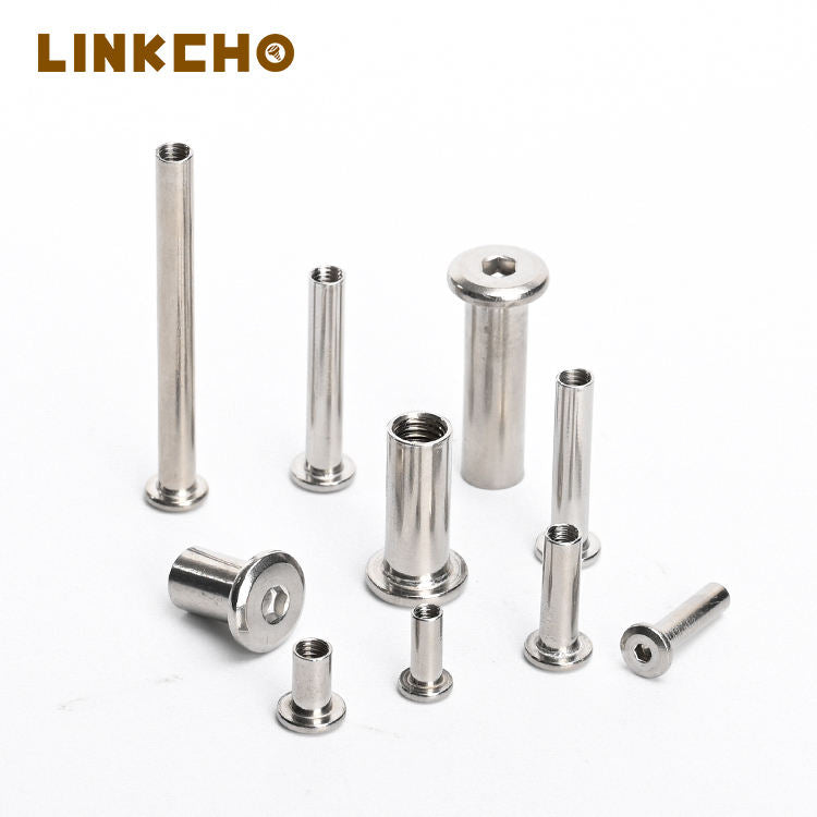 304 Stainless Steel Self-Locking High Quality Furniture Nut Flat Head Chamfered Hexagon LINKCHO MJB-M310 Grade 4 Nickel Plated