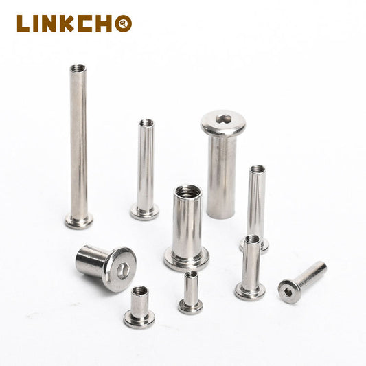 304 Stainless Steel Self-Locking High Quality Furniture Nut Flat Head Chamfered Hexagon LINKCHO MJB-M310 Grade 4 Nickel Plated