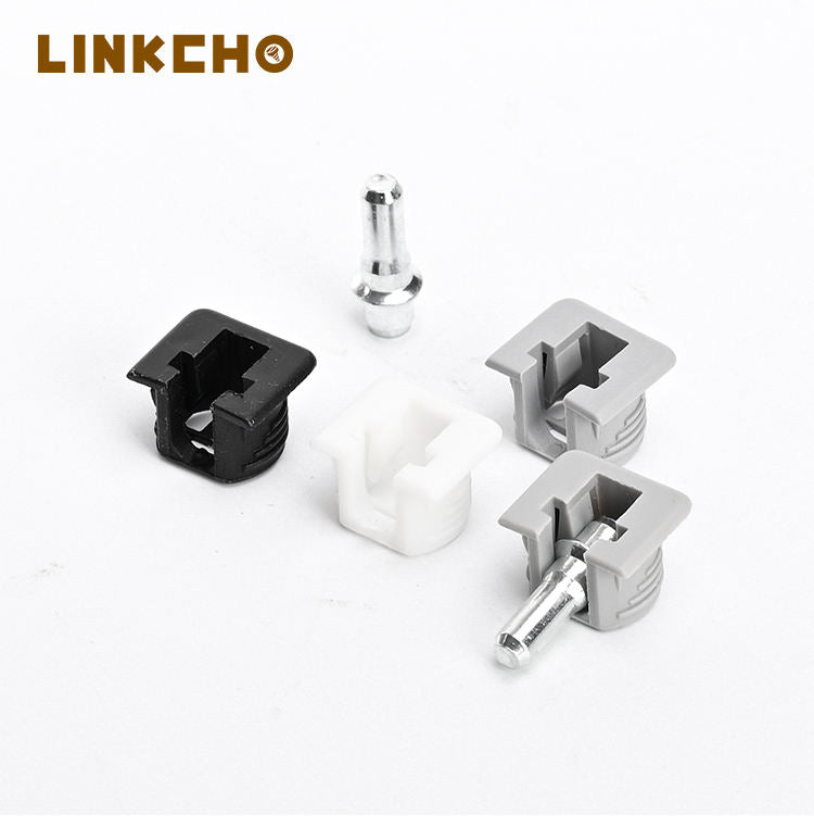 Two-in-One Plate Supports with Hidden Sliding Cover Iron Wooden Furniture Hardware Connector Shelf Support Concealed Design