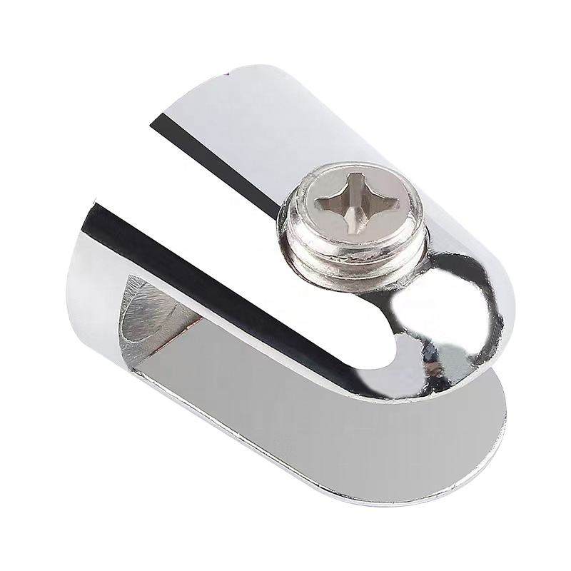 LINKCHO Zinc Alloy Fixed Glass Support Clips Wall Mount Glass Railing Handrail Kitchen Cabinet Partition Glass Clips Living Room