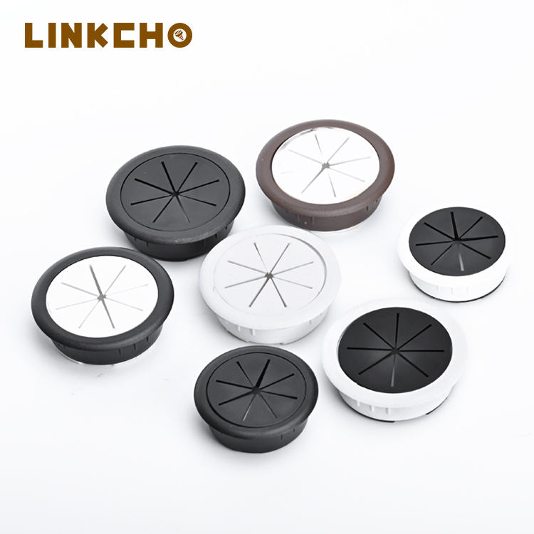 Factory Wholesale USB Threading Hole Cover Computer Cable Grommet Hardware Desk Wire Box for Kitchen Use