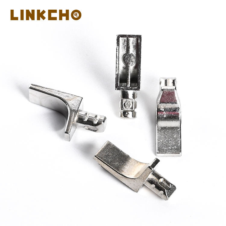 LINKCHO Invisible Board Support Cabinet Furniture Glass Holder Screw Shelf Support Pins Clamp Zinc Alloy Metal Shelf Support