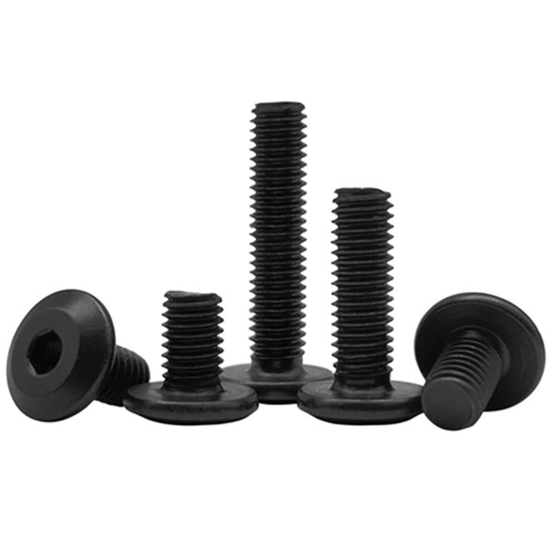 Stainless Steel Hex Socket Furniture Chamfered Head Machine Bindingpost Button Head Cap Self Drilling Bolt Black Oxide Metric