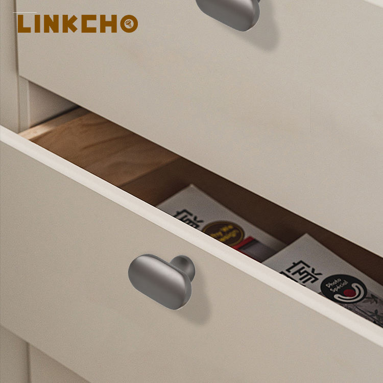 LINKCHO Retro Single-hole Cabinet Door Handles for Wardrobe Dresser Drawer-Solid Zinc Alloy Durable Antirust Kitchen Bedroom Use