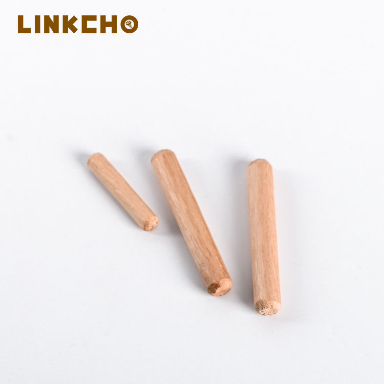Furniture Eucalyptus Spiral Wood Plug Connector Threaded Wooden Dowel Rods Pins Dowel Straight Grooved Pins Connecting Fitting