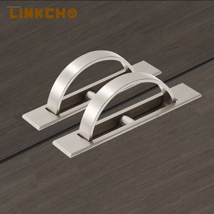 LINKCHO Stainless Steel Minimalist Wardrobe Door Handles with Concealed Flip Pull Design for Kitchen Cabinets Durable & Antirust