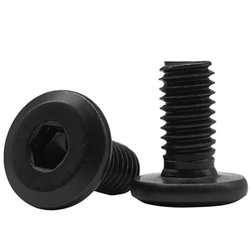 Stainless Steel Hex Socket Furniture Chamfered Head Machine Bindingpost Button Head Cap Self Drilling Bolt Black Oxide Metric