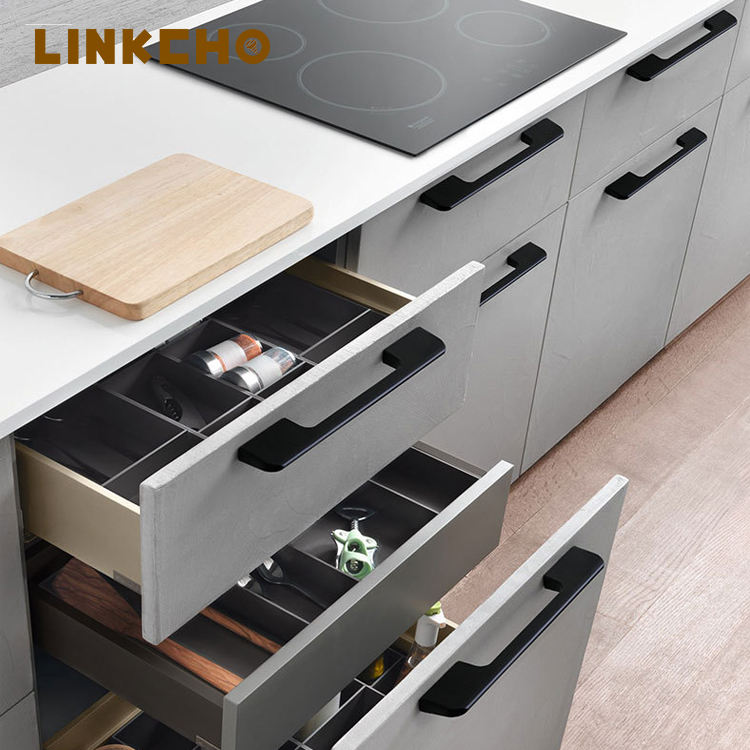 America Style Furniture Handles Knobs Cabinet Handle Black Hardware Accessories Drawer Long Pull Handle