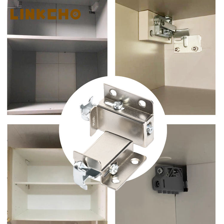 Heavy-duty Kitchen Cabinet Hanging Brackets Hardware Accessories Fixing Suspended Wall Cabinets LINKCHO DM-0301 Plastic + Steel