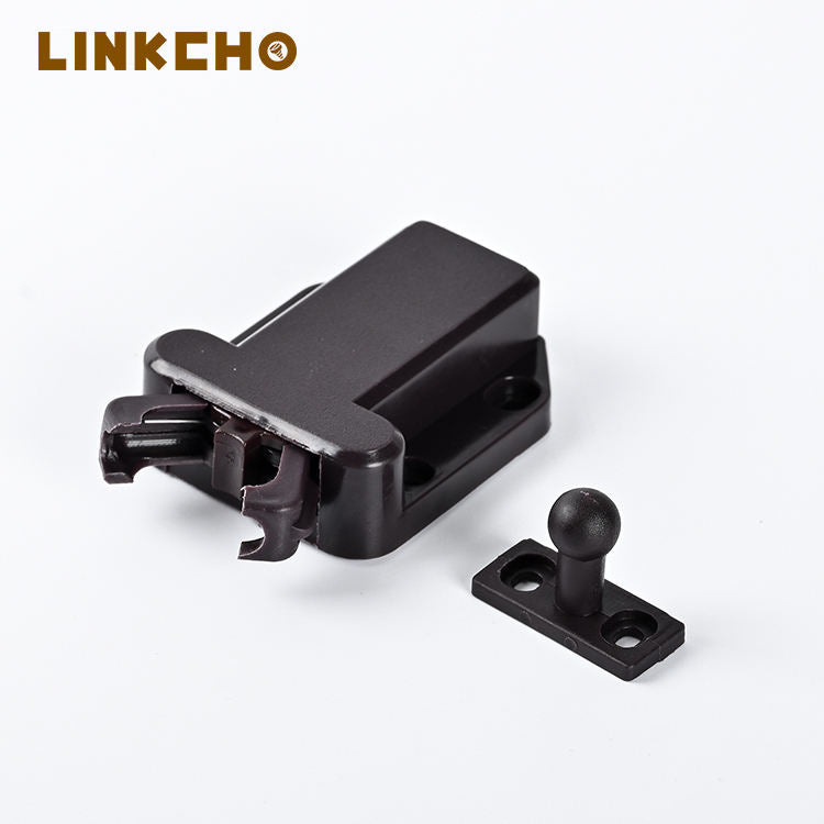 Beetle Sliding Push Pull Door Latch Plastic Rebounder Device Touch Bead Kitchen Cabinet Suction Press Switch for Door Lock
