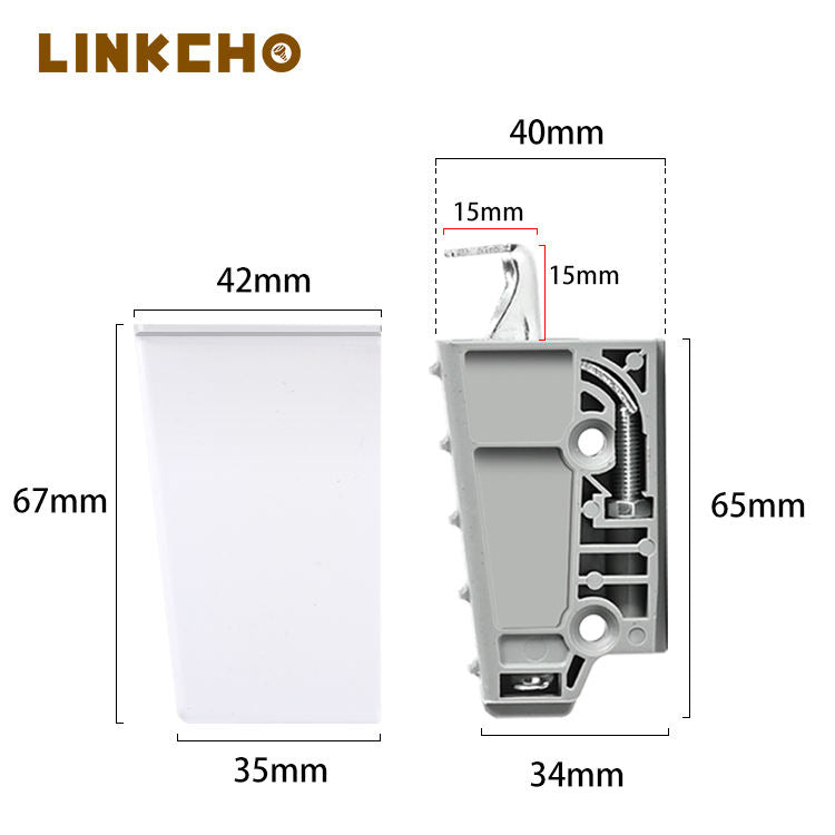 LINKCHO High-End ABS Suspension Plastic Shelf Bracket Hanging Kitchen Cabinet Hanger Code Easy Installation Cabinet Hanging