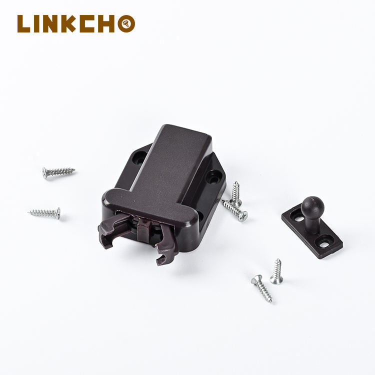 Beetle Sliding Push Pull Door Latch Plastic Rebounder Device Touch Bead Kitchen Cabinet Suction Press Switch for Door Lock