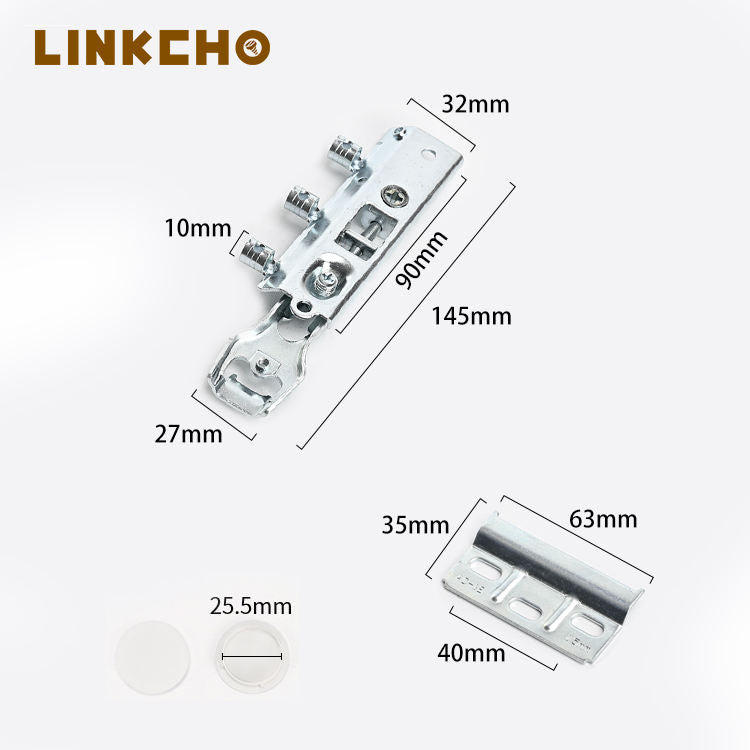 LINKCHO Concealed Adjustable Corner Hanging Brackets Zinc Plated Blue Iron Kitchen Cabinet Hardware Model DM-0031