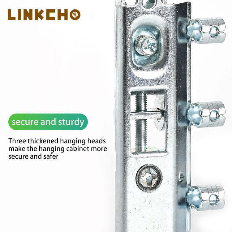 LINKCHO Concealed Adjustable Corner Hanging Brackets Zinc Plated Blue Iron Kitchen Cabinet Hardware Model DM-0031