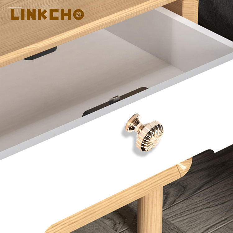 LINKCHO Light Luxury French Golden Pumpkin Plastic Handles Medieval European Design Durable Antirust Wardrobe Drawer Kitchen