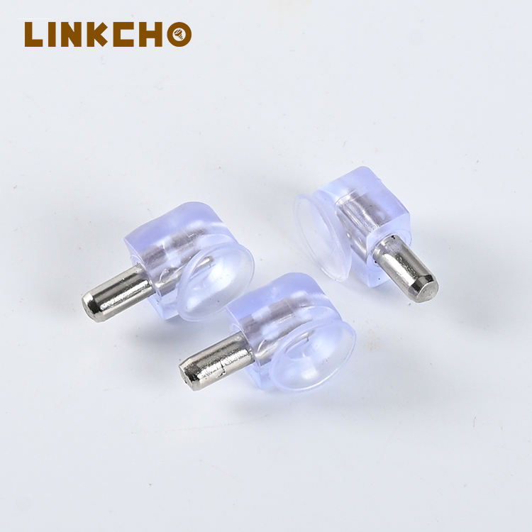 China LINKCHO Durable Strong Cabinet Fixed Shelf Nails Wardrobe Door Supports Pins Partition Nails Iron Zinc Shelf Support