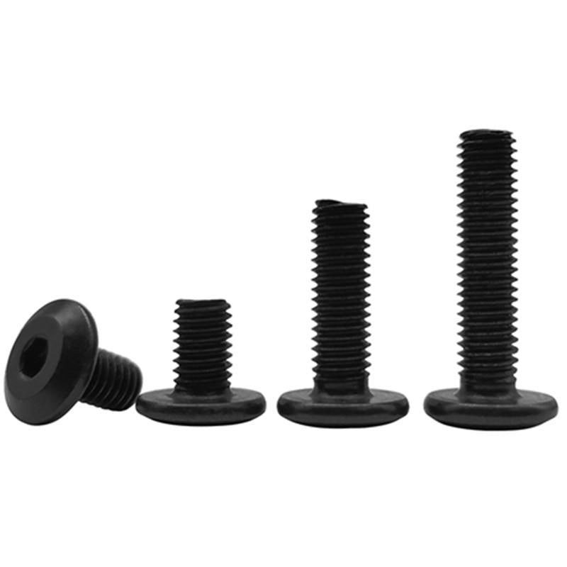 Stainless Steel Hex Socket Furniture Chamfered Head Machine Bindingpost Button Head Cap Self Drilling Bolt Black Oxide Metric