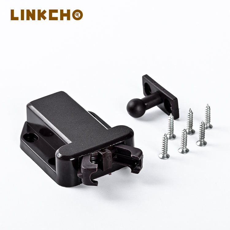 Beetle Sliding Push Pull Door Latch Plastic Rebounder Device Touch Bead Kitchen Cabinet Suction Press Switch for Door Lock