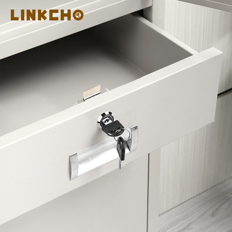 LINKCHO Modern Cabinet Lock Core Plastic Key-Unlock Drawer Lock Iron Office & Bedroom for Hotels Kitchens Schools