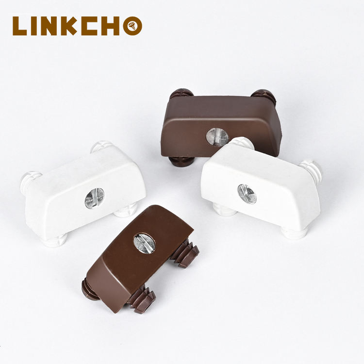 LINKCHO 3-in-1 ABS/PP Alloy Connection Plastic Panel Furniture Connectors Shelf Supports Furniture Connector Double Foot
