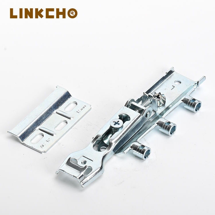 LINKCHO Concealed Adjustable Corner Hanging Brackets Zinc Plated Blue Iron Kitchen Cabinet Hardware Model DM-0031
