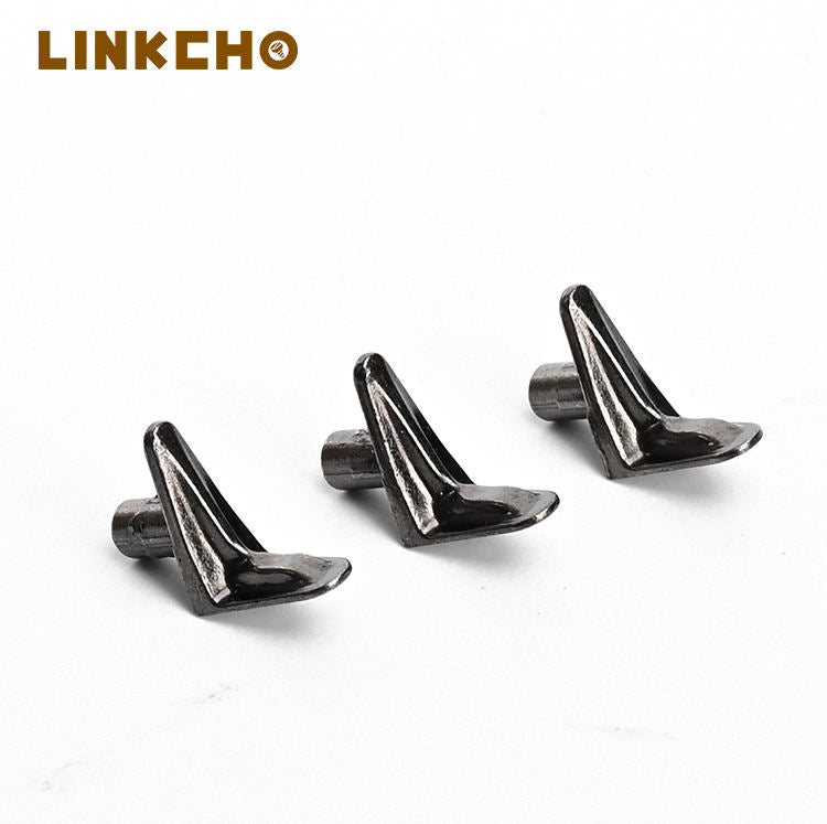 LINKCHO Wholesale Steel Zinc Alloy Plate Support Furniture Partition Supports Shelf Brackets Minimalist Gun Black Shelf Support