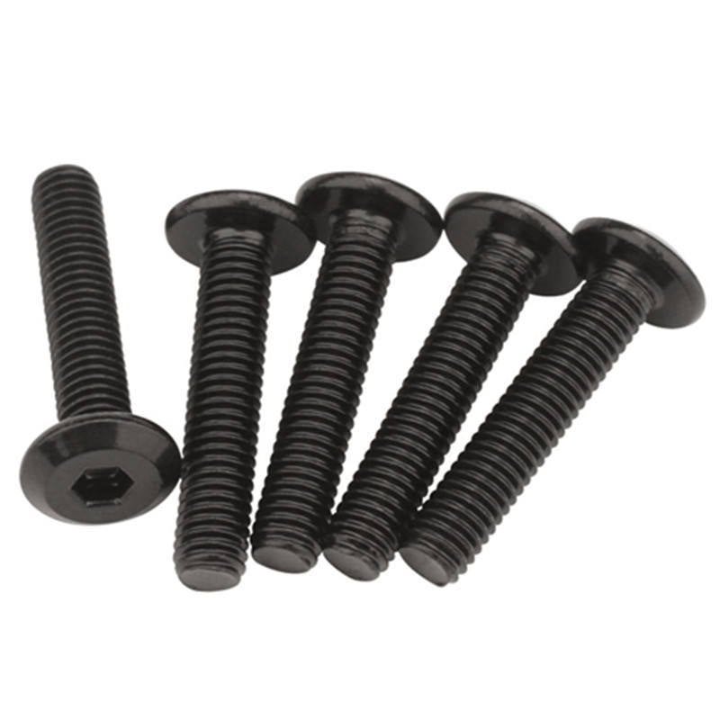Stainless Steel Hex Socket Furniture Chamfered Head Machine Bindingpost Button Head Cap Self Drilling Bolt Black Oxide Metric