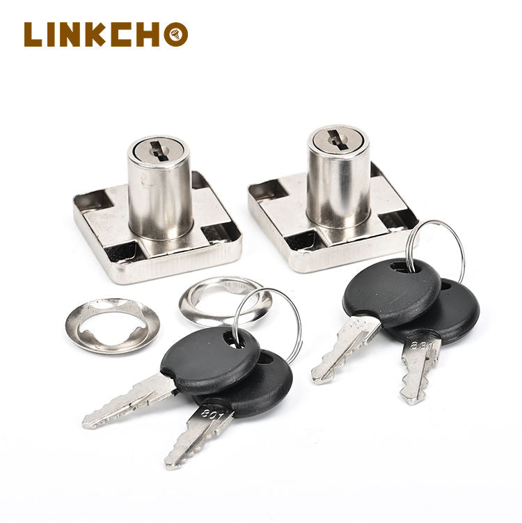 LINKCHO Office Desk Drawer Locks and Cabinet Door Locks Furniture Lock for Both Wooden and Metal Furniture