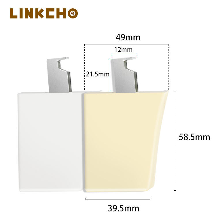 LINKCHO Cabinet Hanging Code-Plastic + Steel Kitchen Cabinet Hanger Hardware White/Yellow Custom Made DM-0215