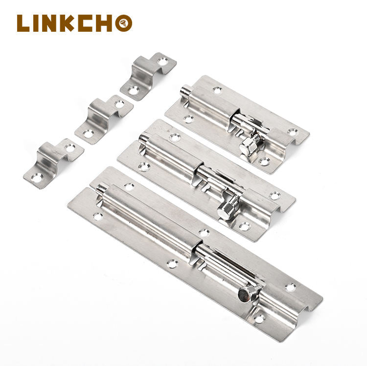 LINKCHO Modern Security Door Latch 3-inch 4-inch 5-inch Stainless Steel Thickened Door Bolts for Hotel & Kitchen Use