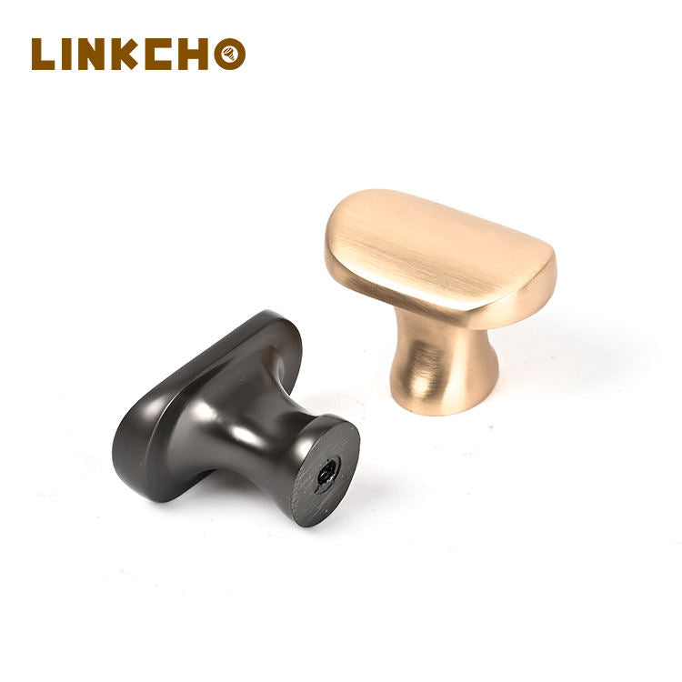 LINKCHO Retro Single-hole Cabinet Door Handles for Wardrobe Dresser Drawer-Solid Zinc Alloy Durable Antirust Kitchen Bedroom Use